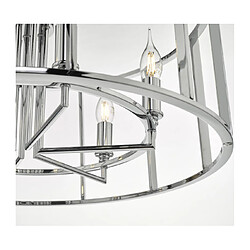 Avis Luminaire Center Suspension Myka Chrome poli 6 ampoules 36cm