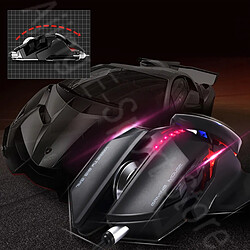 Universal Souris de jeux ergonomiques, ordinateurs, souris, consoles de jeux, câbles, ordinateurs portables, câbles USB, souris à queue réglable en optique, consoles de jeux professionnelles, 4000dpi | Mouse (noir) pas cher