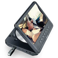 Lenco Lecteur DVD double écran de 7" avec USB MES-212 Noir