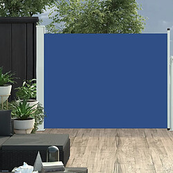 Maison Chic Auvent latéral rétractable de balcon | Store extérieur | Auvent solaire de patio 140x500 cm Bleu -GKD77479