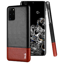 Imak Coque en TPU + PU peau rigide noir pour votre Samsung Galaxy S20 Plus 5G