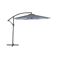 Beliani Grand parasol de jardin gris anthracite d 300 cm RAVENNA II