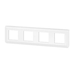 enjoliveur - 4 x 2 modules - blanc - legrand mosaic 078808l