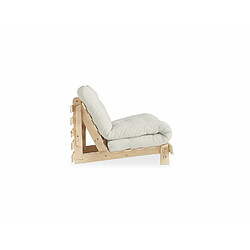 Avis Inside 75 Fauteuil convertible futon ROOTS pin naturel coloris naturel couchage 90 x 200 cm.