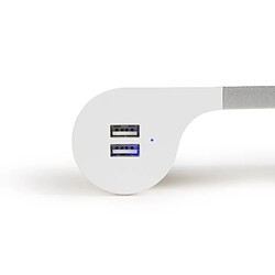 Avis Livoo Rehausseur d’ordinateur Blanc avec hub Design 4 ports USB