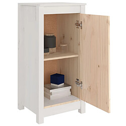 Avis vidaXL Buffets 2 pcs blanc 39x35x80 cm bois massif de pin