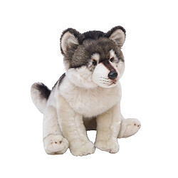 Universal Loup chien réaliste husky chien poils de chien peluche animaux en peluche poupée bébé enfant loup amoureux cadeau d'anniversaire maison boutique décoration | animaux en peluche