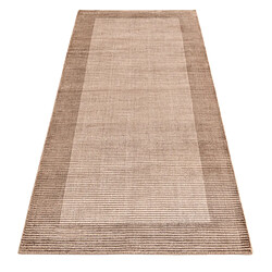 Avis Vidal Tapis de couloir en laine 203x81 brun Darya