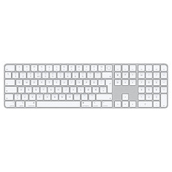 Apple Magic clavier USB + Bluetooth Norvégien Aluminium, Blanc