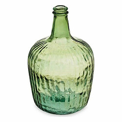 Gift Decor Bouteille Rayures Décoration 19,5 x 35,5 x 19,5 cm Vert (2 Unités)