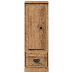 Avis vidaXL Buffet haut chêne artisanal 36x35,5x103,5 cm bois d'ingénierie