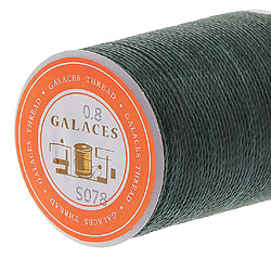 Avis Fil de cire polyester rond 0.8mm couture couture bricolage vert noir