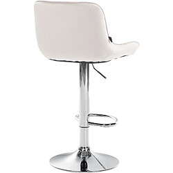 Non Lot de 2 tabourets de bar Vonore velours chrome pas cher