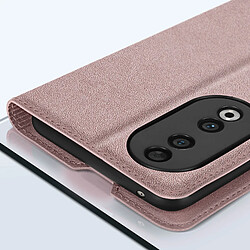 Avizar Étui pour Honor 90 Porte-carte Support Wallet Slim Rose gold pas cher