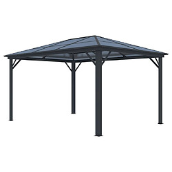 Vente-Unique Tonnelle gazebo en aluminium 3 x 3,95 m - 11,8 m² - RADELA