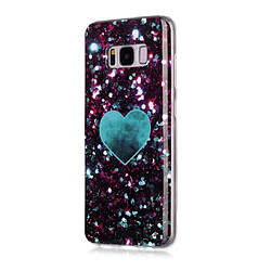 Wewoo Coque Souple Pour Galaxy S8 + Dessin en couleur Motif IMD Étui de protection TPU Amour Vert