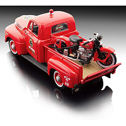 Acheter Maisto - 2043058 - Maquette De Voiture - Ford F-1 Pickup '48 + El Knucklehead '36 - Rouge - Echelle 1/24