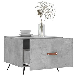 Acheter Maison Chic Table basse,Table Console Table d'appoint, Table pour salon gris béton 50x50x40 cm bois d'ingénierie -MN44386