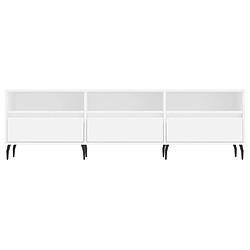 Acheter vidaXL Meuble TV blanc 150x30x44,5 cm bois d'ingénierie