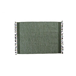 Alter Tapis moderne Dallas, style kilim, 100% coton, couleur verte, Mesure 200 x 140 cm