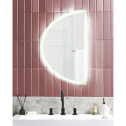 Beliani Miroir LED BEZONS 49 cm Argenté