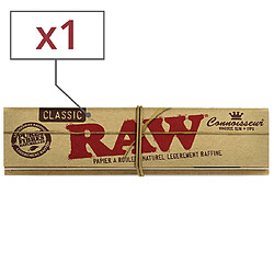 RAW Slim feuilles avec filtres Feuilles à rouler et filtres - Chanvre - Slim - Naturel - Par 1