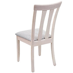 Avis Mendler 2x chaise de salle à manger HWC-G46, tissu, en bois massif ~ châssis clair, gris