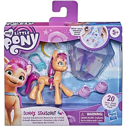 Hasbro MY LITTLE PONY - A New Generation - Aventure de cristal Sunny Starscout - Figurine de poney orange de 7 - 5 cm avec surprises