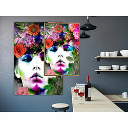 Paris Prix Affiche Murale Encadrée Flower Coronet 40 x 60 cm Or