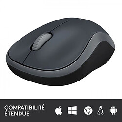 Souris LOGITECH - sans fil optique - M185 Gris pas cher