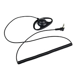 Acheter GUPBOO Casque portable One Piece 3.5mm Jack incurvé D Shape Casque d'écoute Seulement deux radios Talkie Walkie Crochet d'oreille