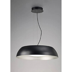 Luminaire Center Suspension Argenta Large 30W LED 3000K, 3000lm, noir mat/argent/arylique blanc