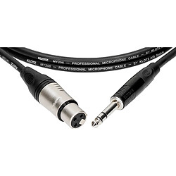 Câble M1 Pro XLR femelle / Jack mâle TRS, 10m Klotz