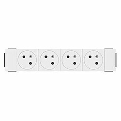 Acheter prise de courant - 4 x 2p+t - blanc - clippage direct - surface - legrand 077104l