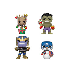 Funko Marvel - Pack 4 Figurines POP! Marvel Holiday 9 cm