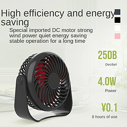 Acheter Universal Ventilateur de bureau Petit bureau privé Ventilateur de bureau avec vent fort Fonctionnement silencieux 3 vitesses Portable Mini Fan Bureau Chambre à coucher |