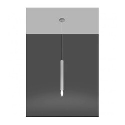 Avis Luminaire Center Suspension design Wezyr Slim Verre,acier blanc 1 ampoule 120cm