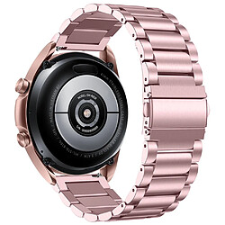 Bracelet en métal 20 mm, fermeture rapide, rose pour votre Garmin Vivomove 3/Garminmove 3