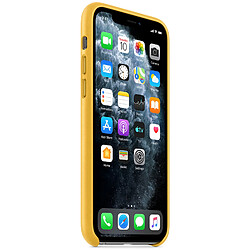 Apple Coque Leather pour iPhone 11 Pro - Meyer Lemon