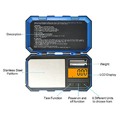 Avis Universal Mini-échelle numérique de précision pour l'or, l'argent sterling, les bijoux, les balances, l'équilibrage, la fonction d'éruption pour la nourriture, la médecine, le café.