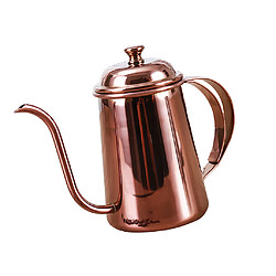 Avis Inodore Main Goutte à Goutte Pot De Café Sur Gooseneck Bouilloire 650ml Rosegold