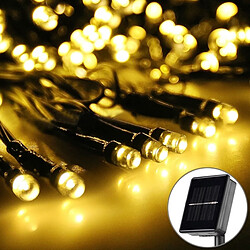 Wewoo Guirlande blanc 20m 1600-2400LM panneau solaire 200 LED Festival Fairy String Lights avec 1,9 m de câble prolongé chaud