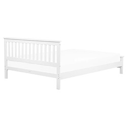 Acheter Beliani Lit avec sommier MAYENNE 160 x 200 cm Bois Blanc