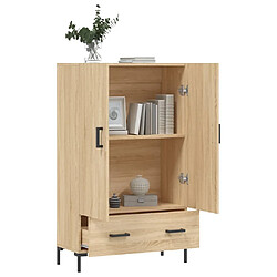 Avis vidaXL Buffet haut chêne sonoma 69,5x31x115 cm bois d'ingénierie