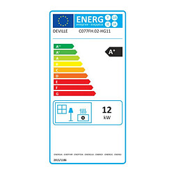 Poêle à granulés de bois 11kw - C077FH.09-HG11 - DEVILLE