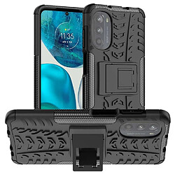 Htdmobiles Coque pour Motorola Moto G52 4G / G82 5G - housse etui rigide anti choc + verre trempe - NOIR