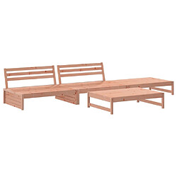 Avis Maison Chic Salon de jardin 4 pcs + coussins - Mobilier/Meubles de jardin - Table et chaises d'extérieur bois massif douglas -MN33617