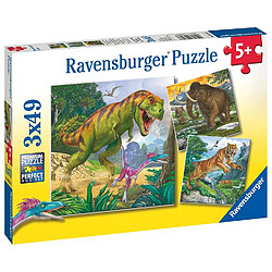 Ravensburger - 09358 8 - Puzzle - Les Maîtres de La Préhistoire - 3X 49 Pièces