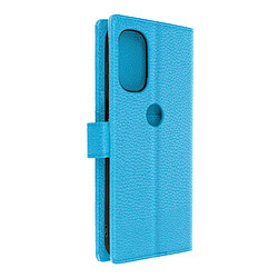 Avizar Housse Motorola Moto G31 et G41 Clapet Portefeuille Stand Vidéo bleu