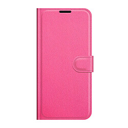 Etui en PU texture litchi, fermeture aimantée rose pour votre Xiaomi Civi 5G